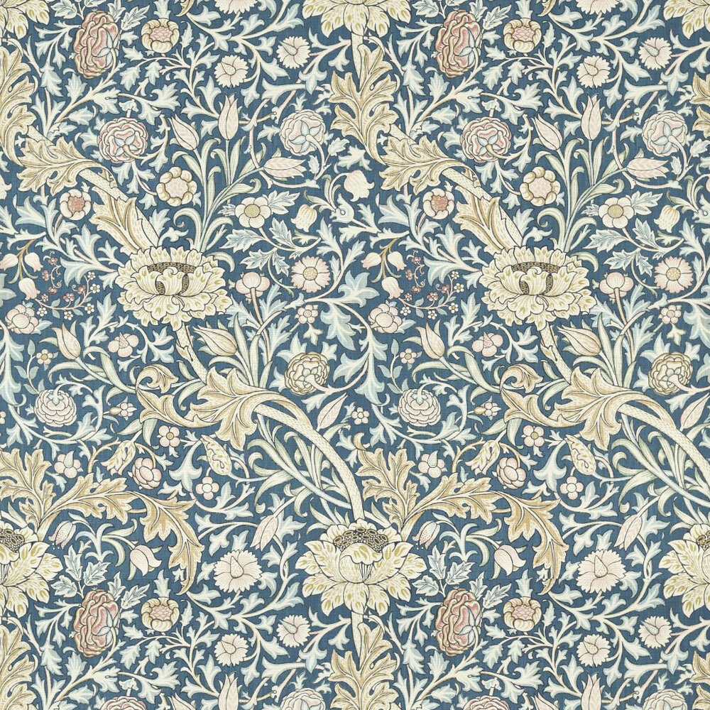 Trent - By the metre Wallpaper - Teal - by Morris