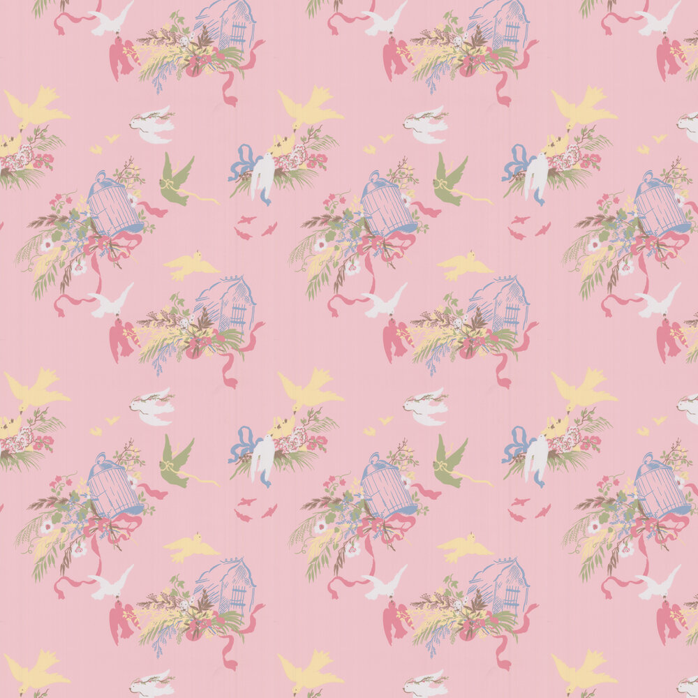 Volieres Wallpaper - Confetti - by Little Greene