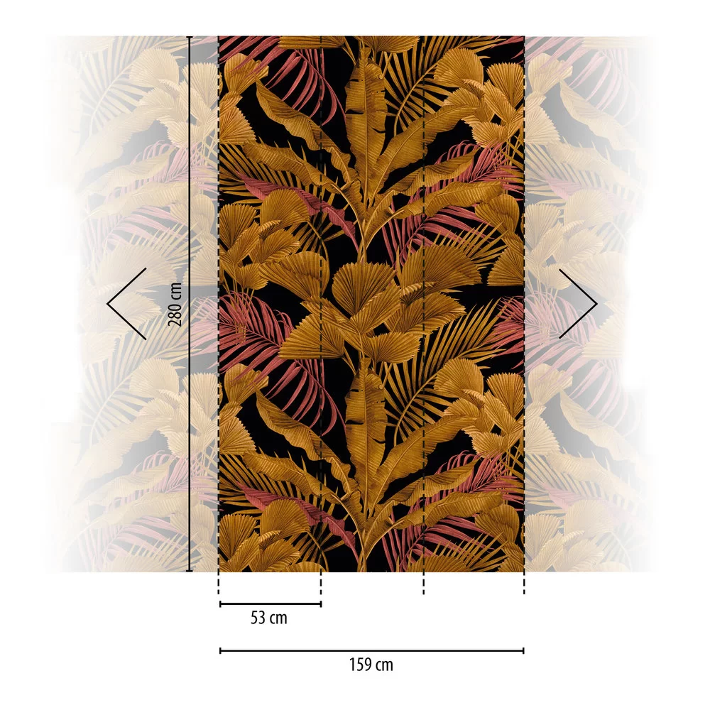 Palm Paradise Mural by Metropolitan Stories - Ochre - Mural : Wallpaper ...