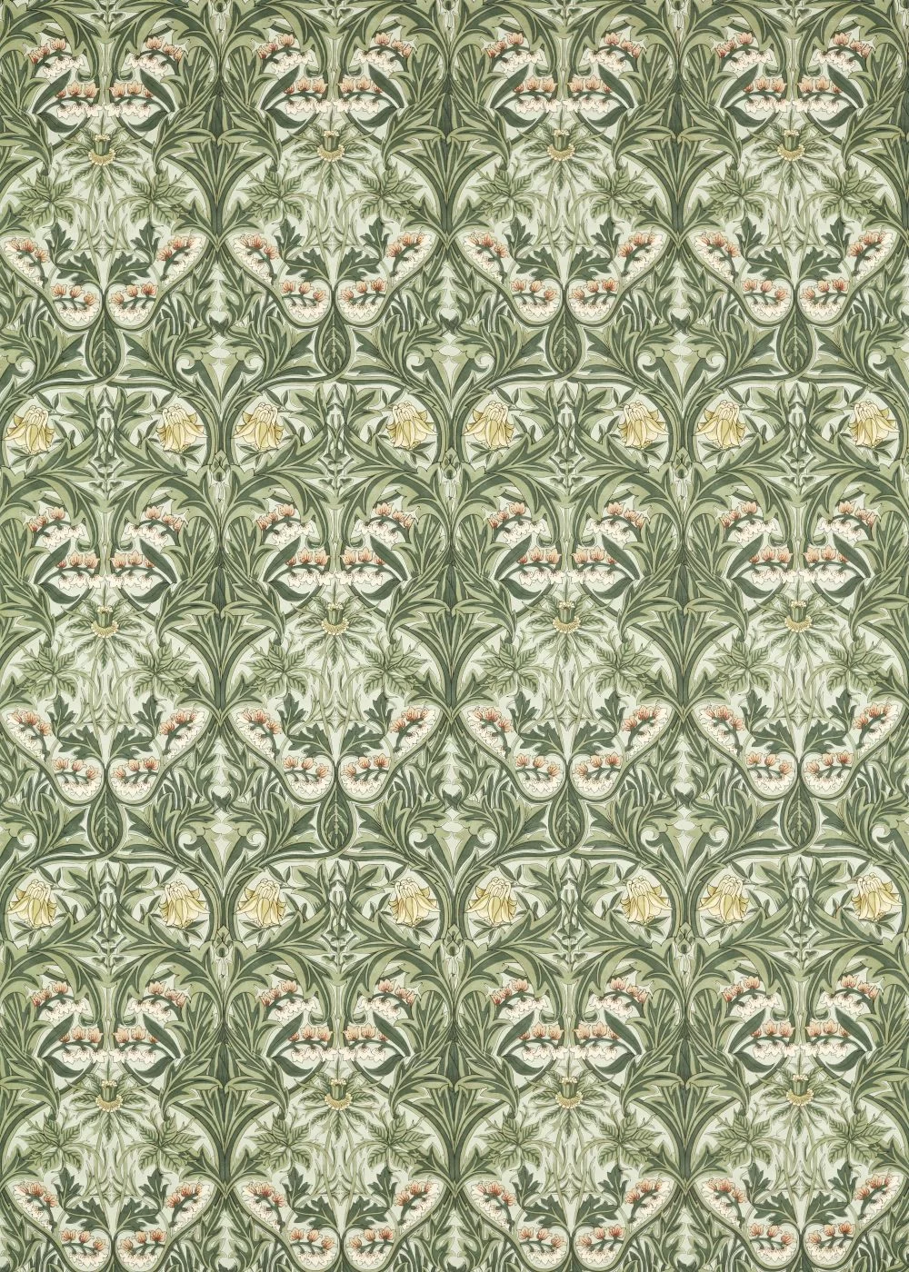 Bluebell by Morris - Leafy Arbour - Fabric : Wallpaper Direct
