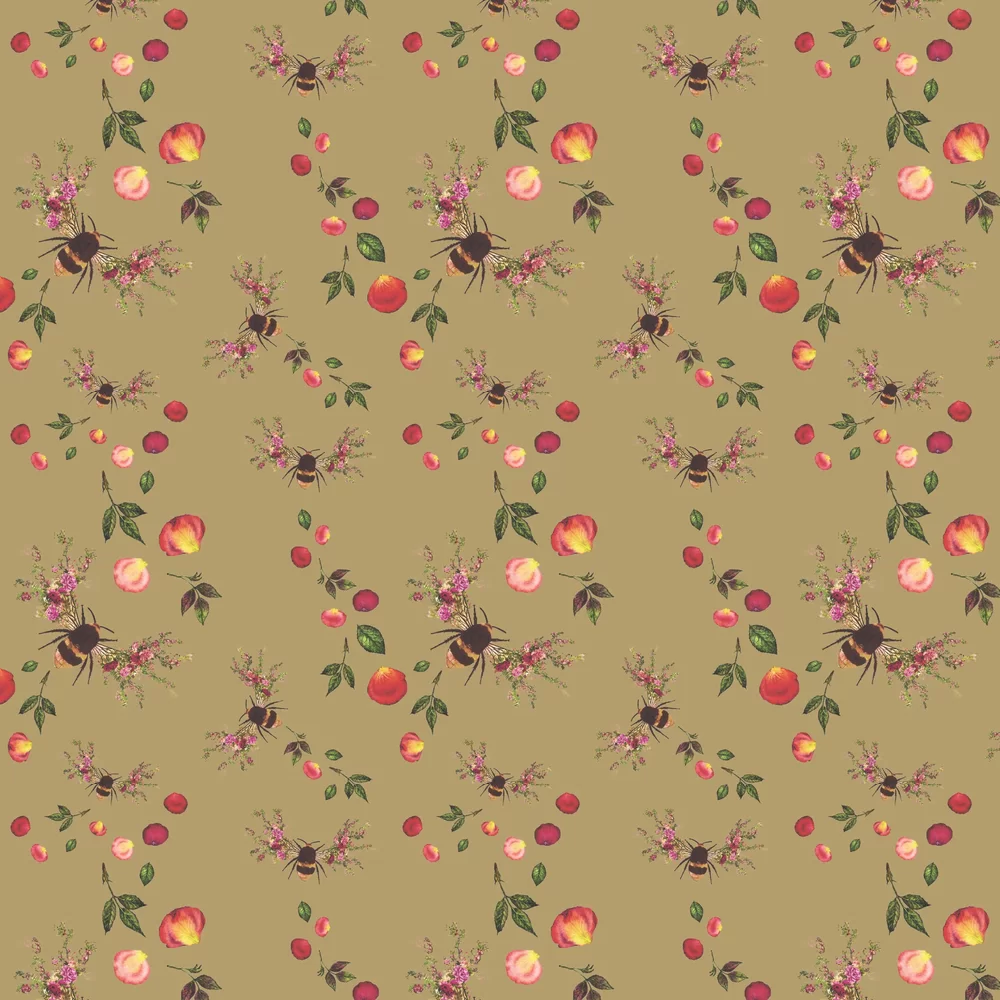 Hattie Lloyd Wallpaper Bee Bloom HLBBG8 - GRAV