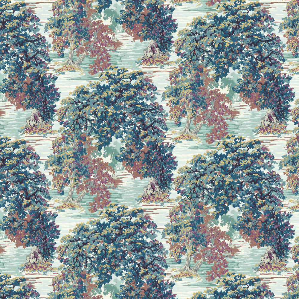Ancient Canopy Wallpaper - Forest Green - by Sanderson