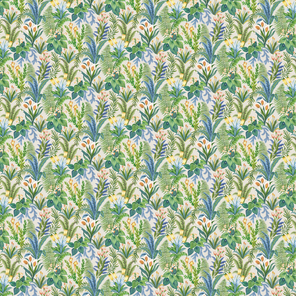 Calla Lily Wallpaper - Azure - by Osborne & Little