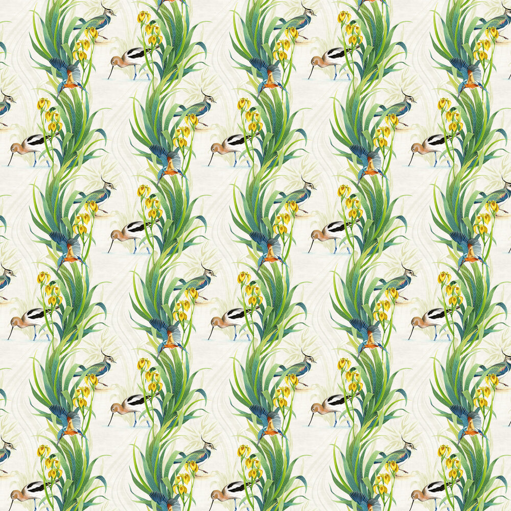 Halcyon Wallpaper - Spring Green - by Osborne & Little