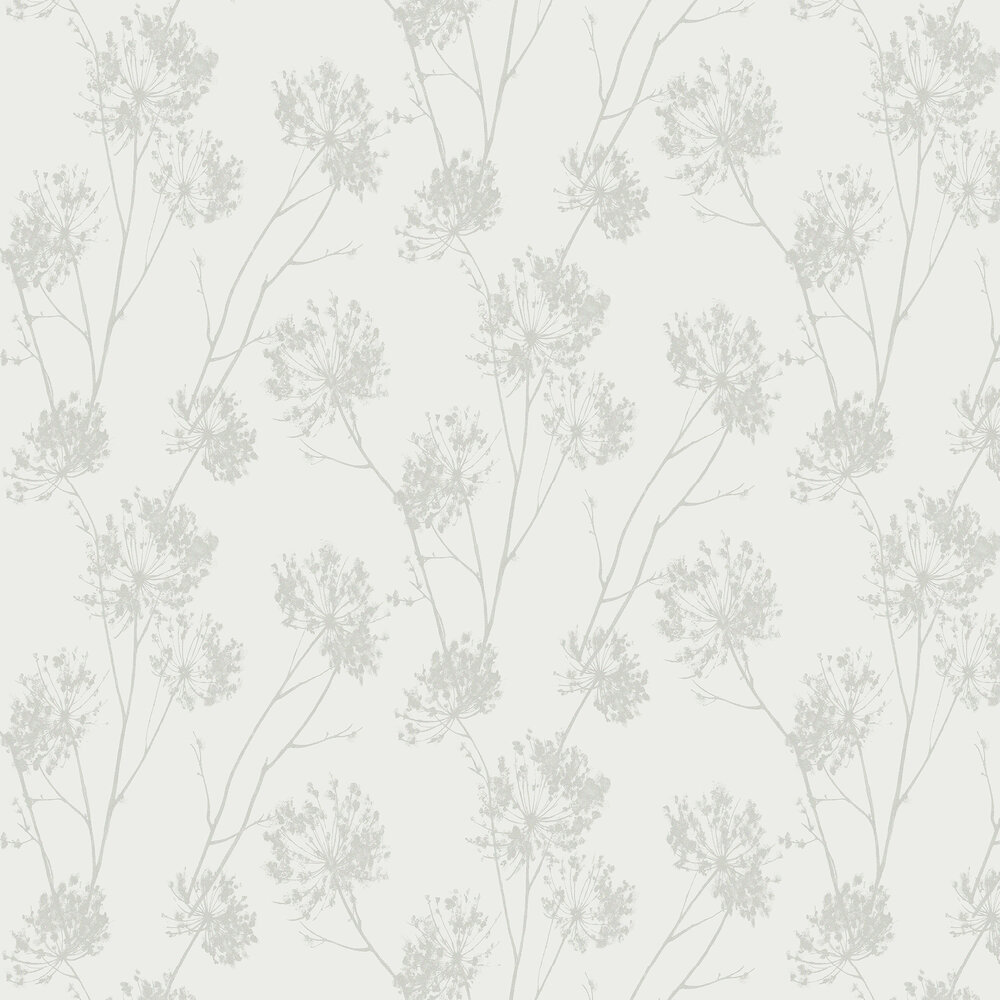 Wild Grass Wallpaper - White - by Etten