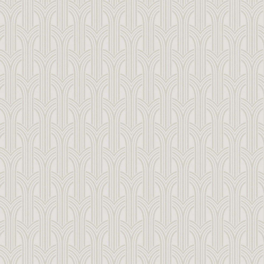 Deco Arches Wallpaper - White - by Etten