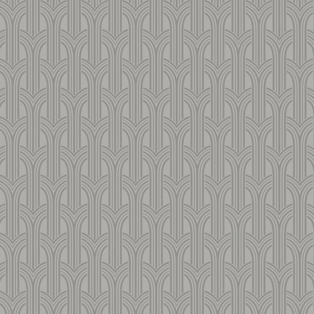 Deco Arches Wallpaper - Grey - by Etten
