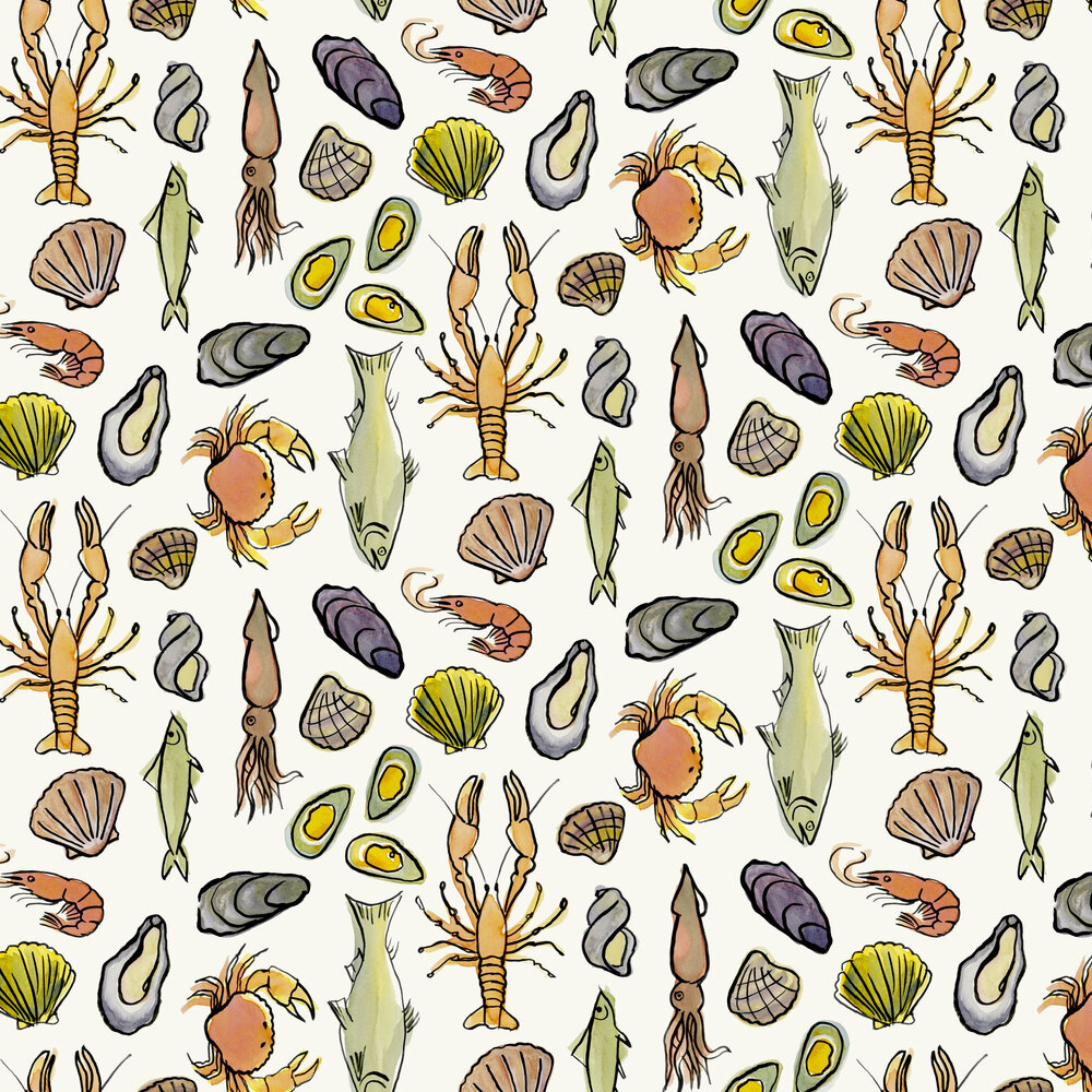 Frutti di Mare Wallpaper - Multi - by Mini Moderns