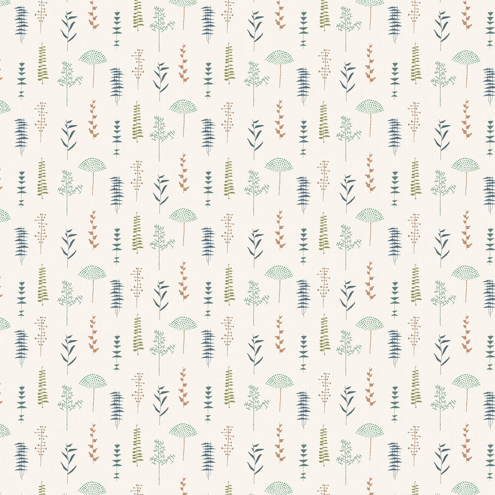 Herbario Wallpaper - Cisne - by Coordonne