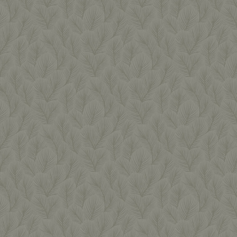 Pine Tree Wallpaper - Slate - by Boråstapeter