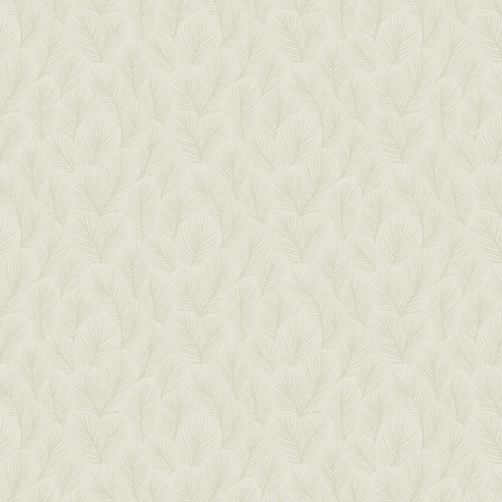 Pine Tree Wallpaper - Light Grey - by Boråstapeter