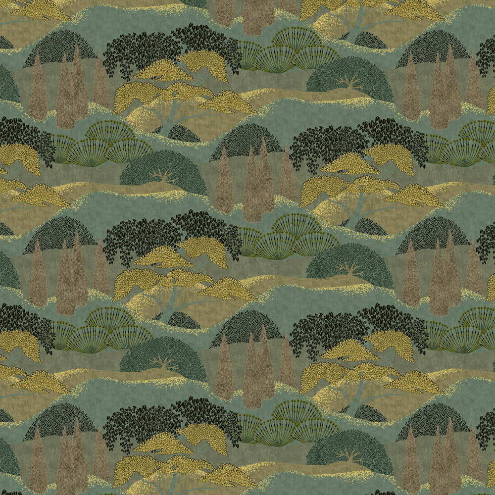 Jardin Japones Wallpaper - Menta - by Coordonne