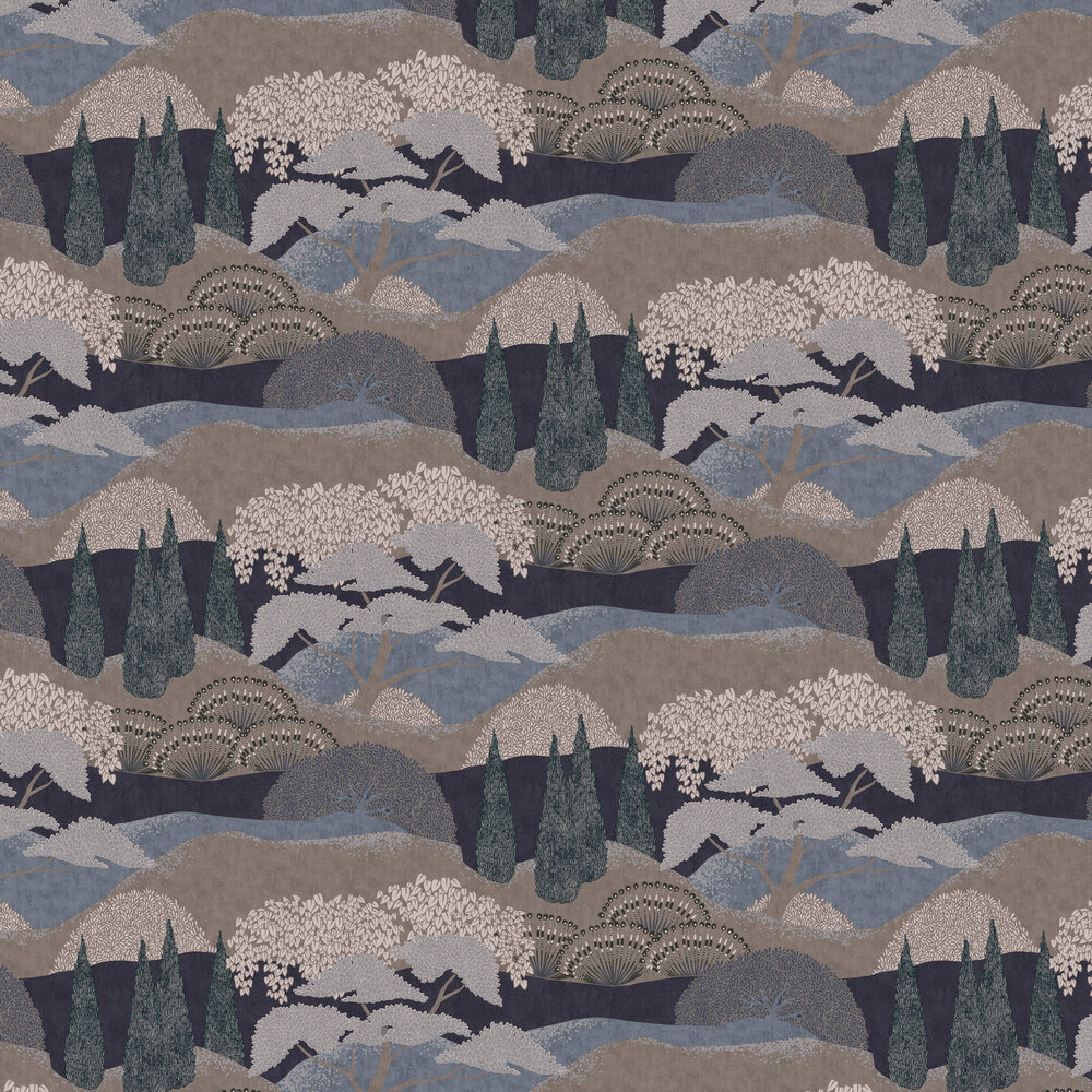 Jardin Japones Wallpaper - Anil - by Coordonne