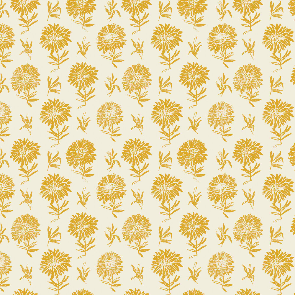 Parterre Wallpaper - Curry - by Coordonne