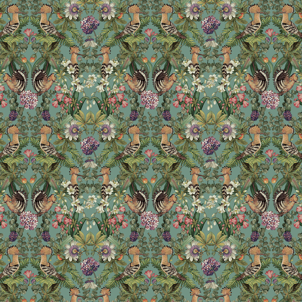 Marimo Wallpaper - Soft Teal - by Albany
