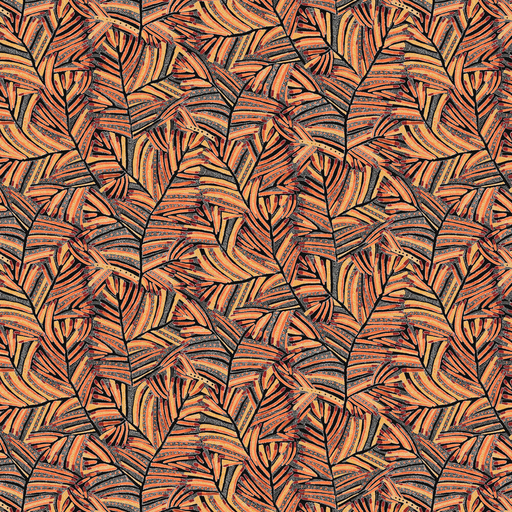 Papunya Wallpaper - Tangerine - by Masureel