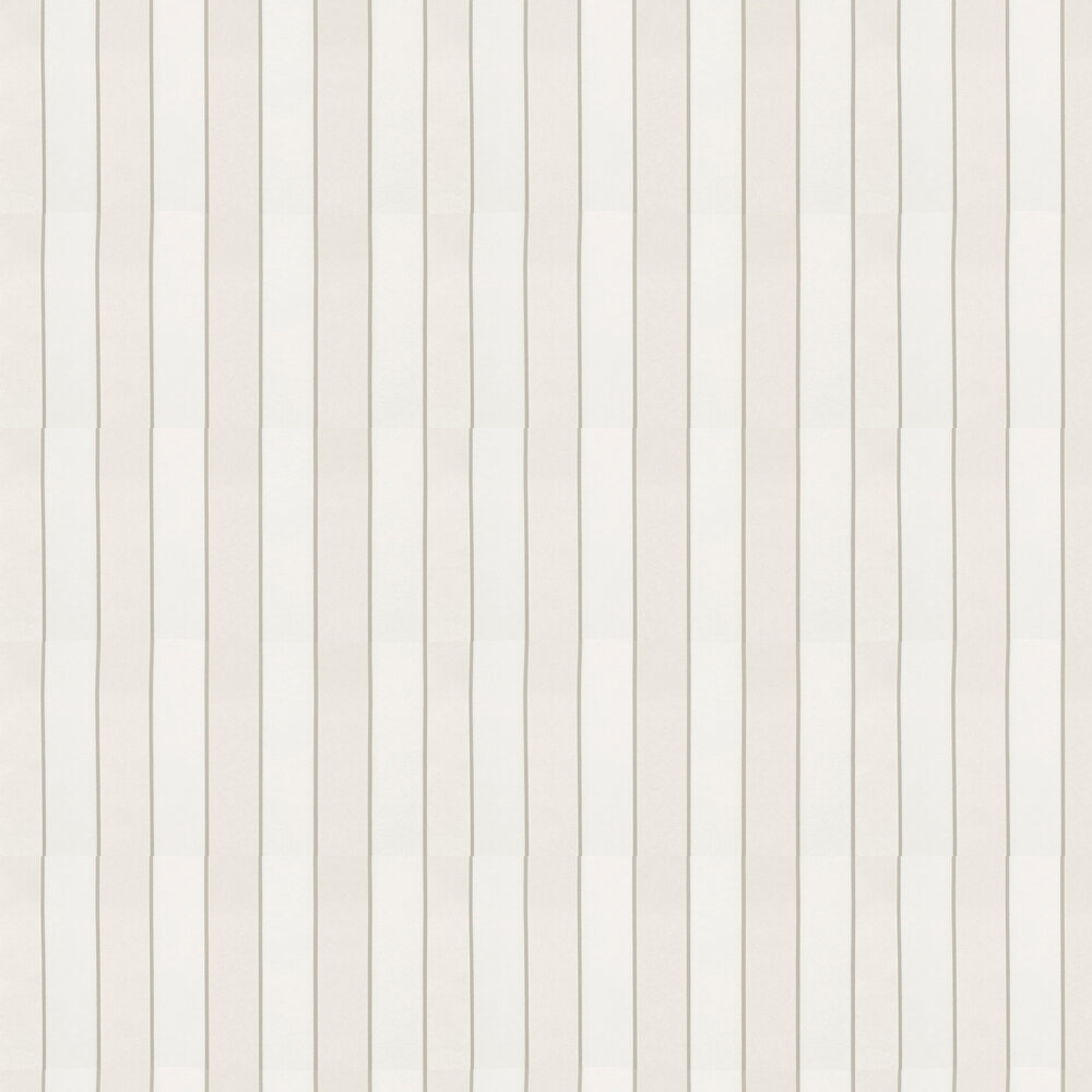 Regency Stripe Flock Wallpaper - Snow - by Osborne & Little