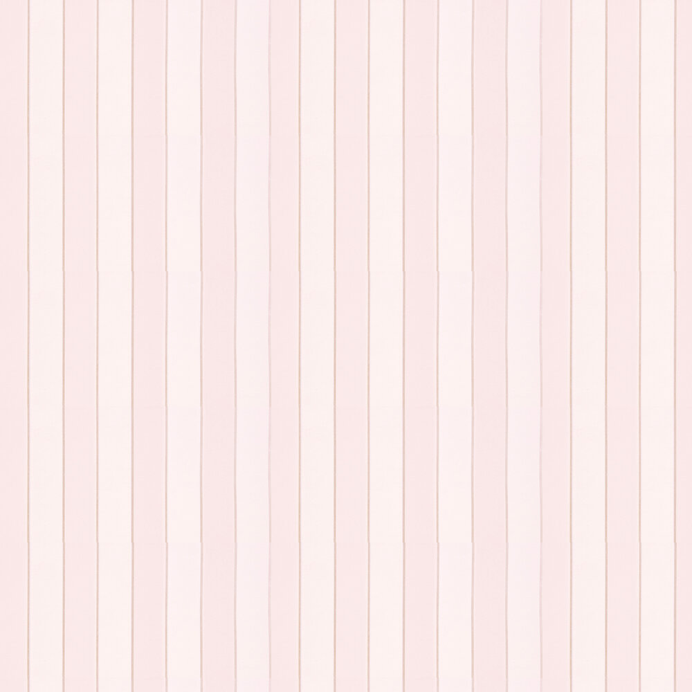 Regency Stripe Flock Wallpaper - Blush - by Osborne & Little