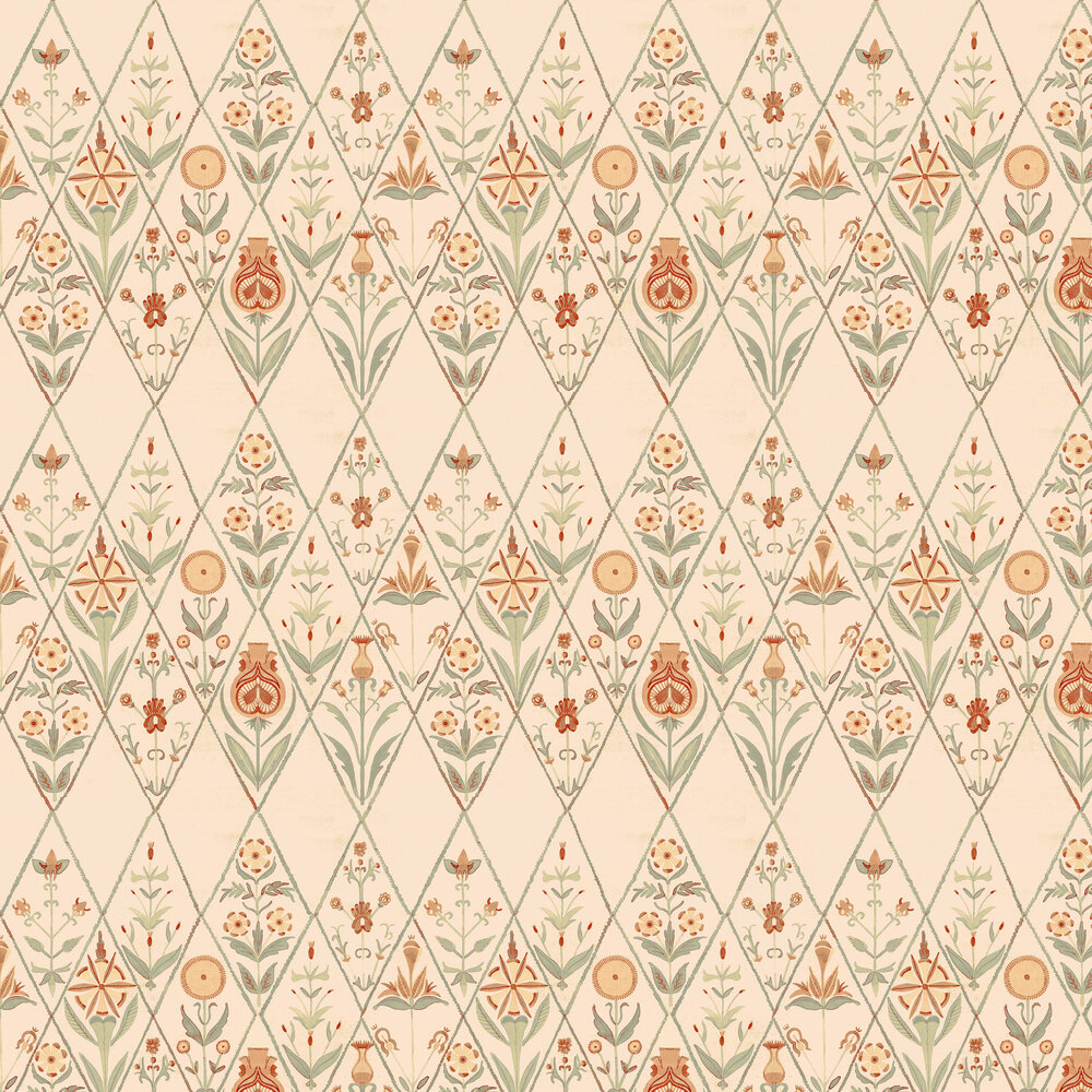 Rajola Wallpaper - Naranja - by Tres Tintas