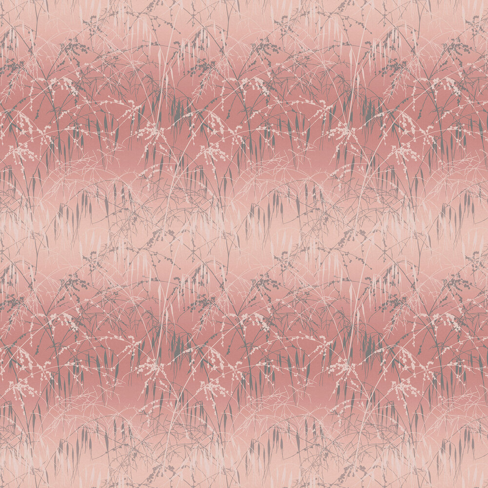 Meadow Grass Wallpaper - Shell & Pewter - by Clarissa Hulse