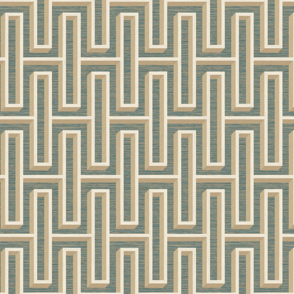 Grasscloth Maze Wallpaper - Grey - by Albany