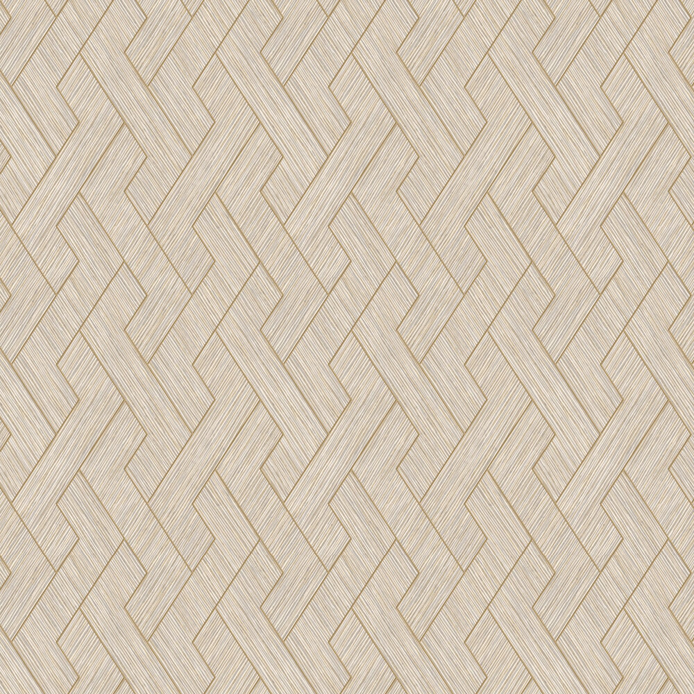 Grasscloth Geo Wallpaper - Natural - by Albany
