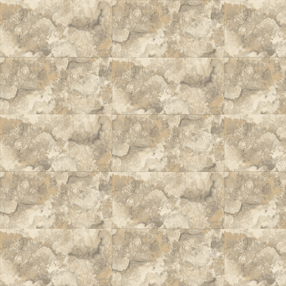 Marble Tile Wallpaper - Soft Natural - by Albany