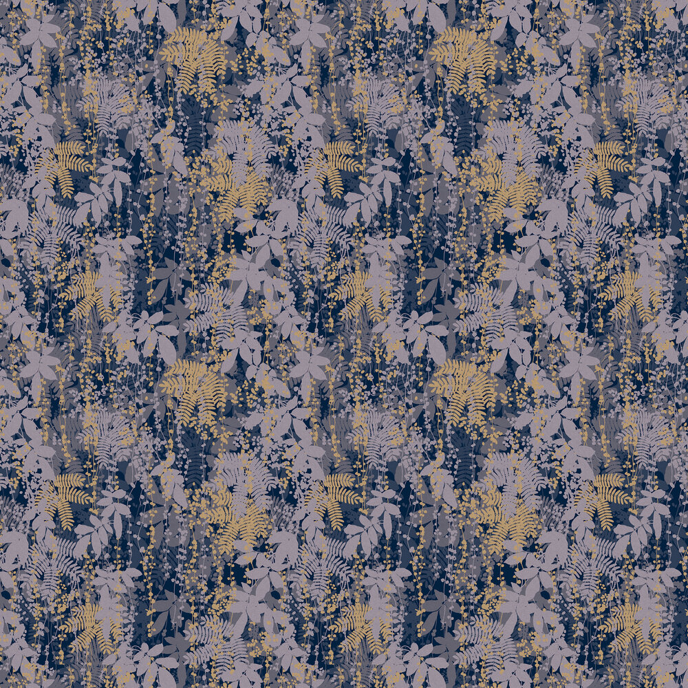 Canopy Wallpaper - French Navy - by Clarissa Hulse