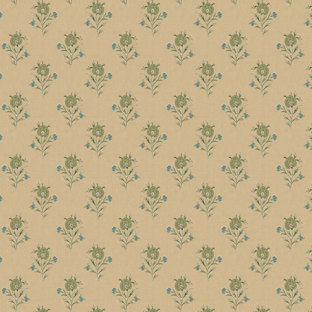 Somerton Wallpaper - Emerald - by Mulberry Home