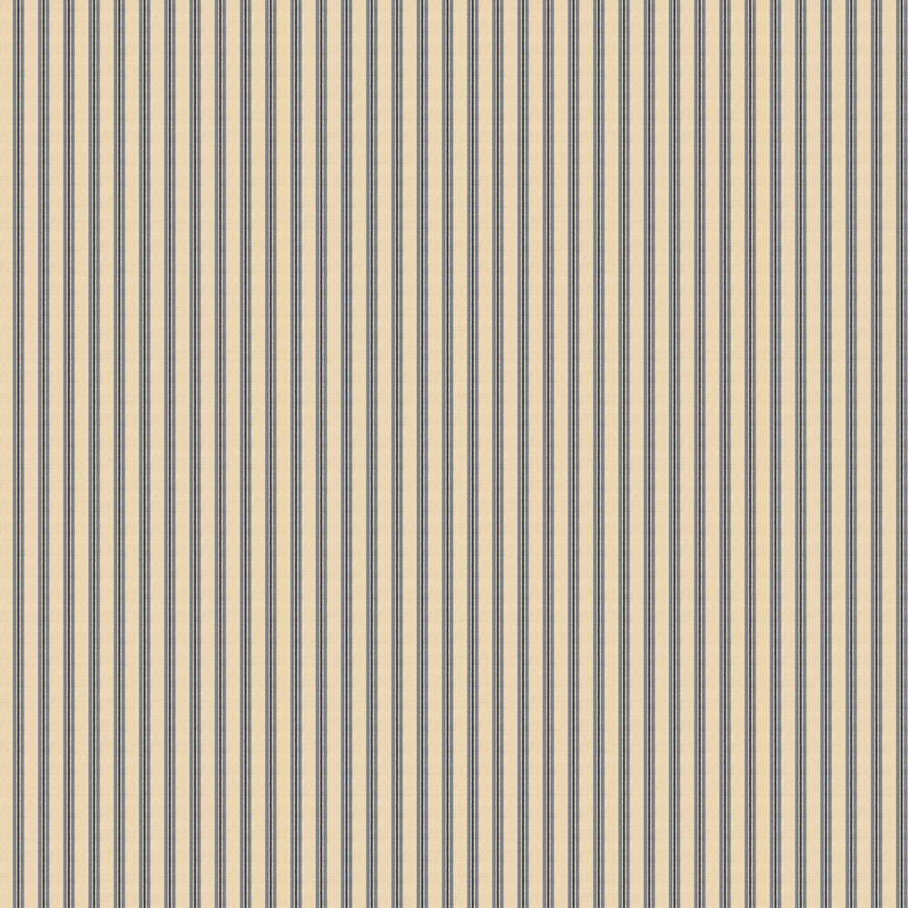 Somerton Stripe Wallpaper - Indigo - by Mulberry Home