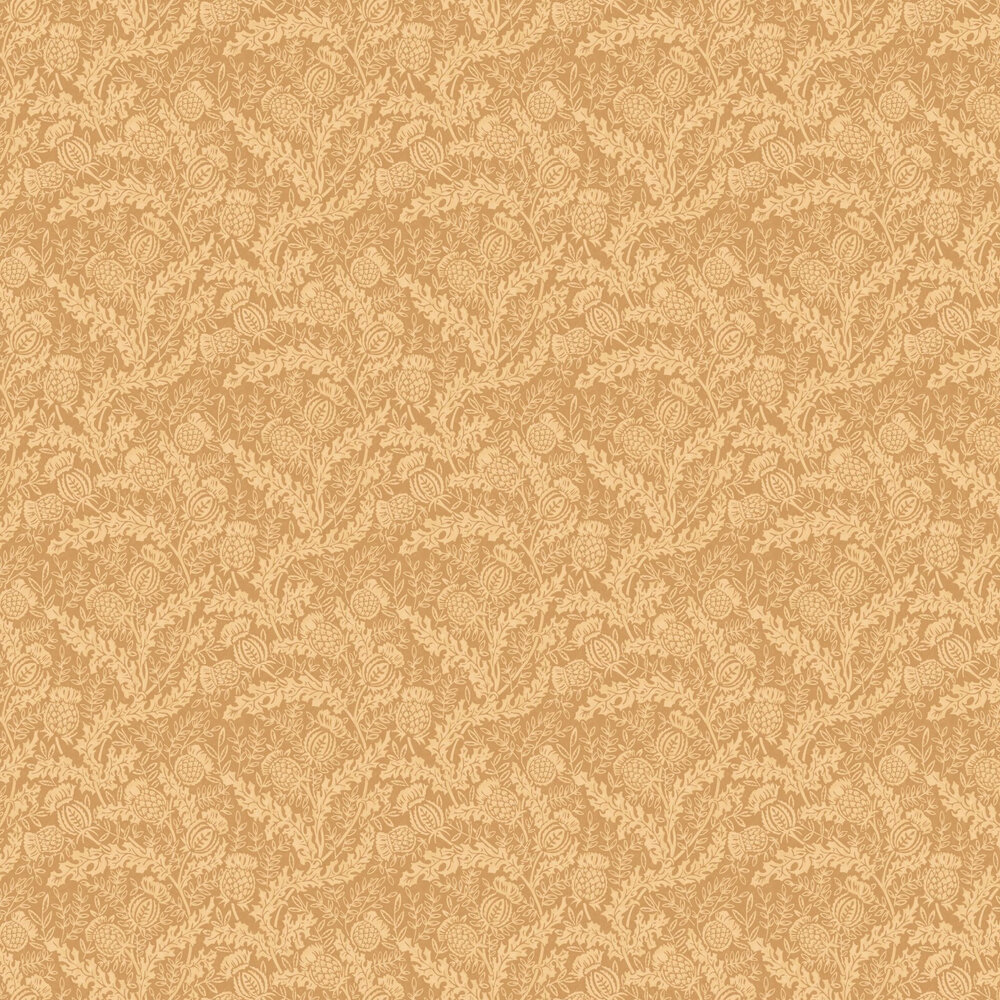 Mulberry Thistle Wallpaper - Ochre - by Mulberry Home