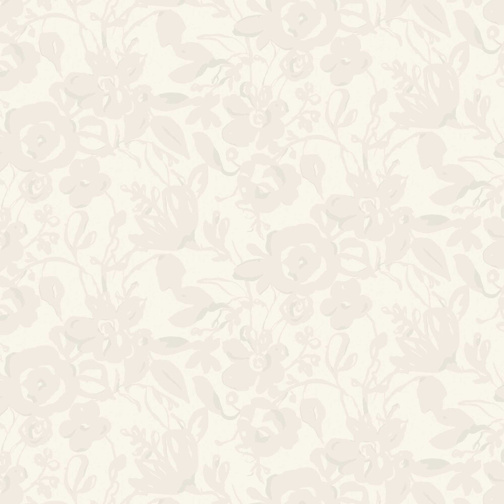 Brushstroke Floral Wallpaper - Pearl - by York