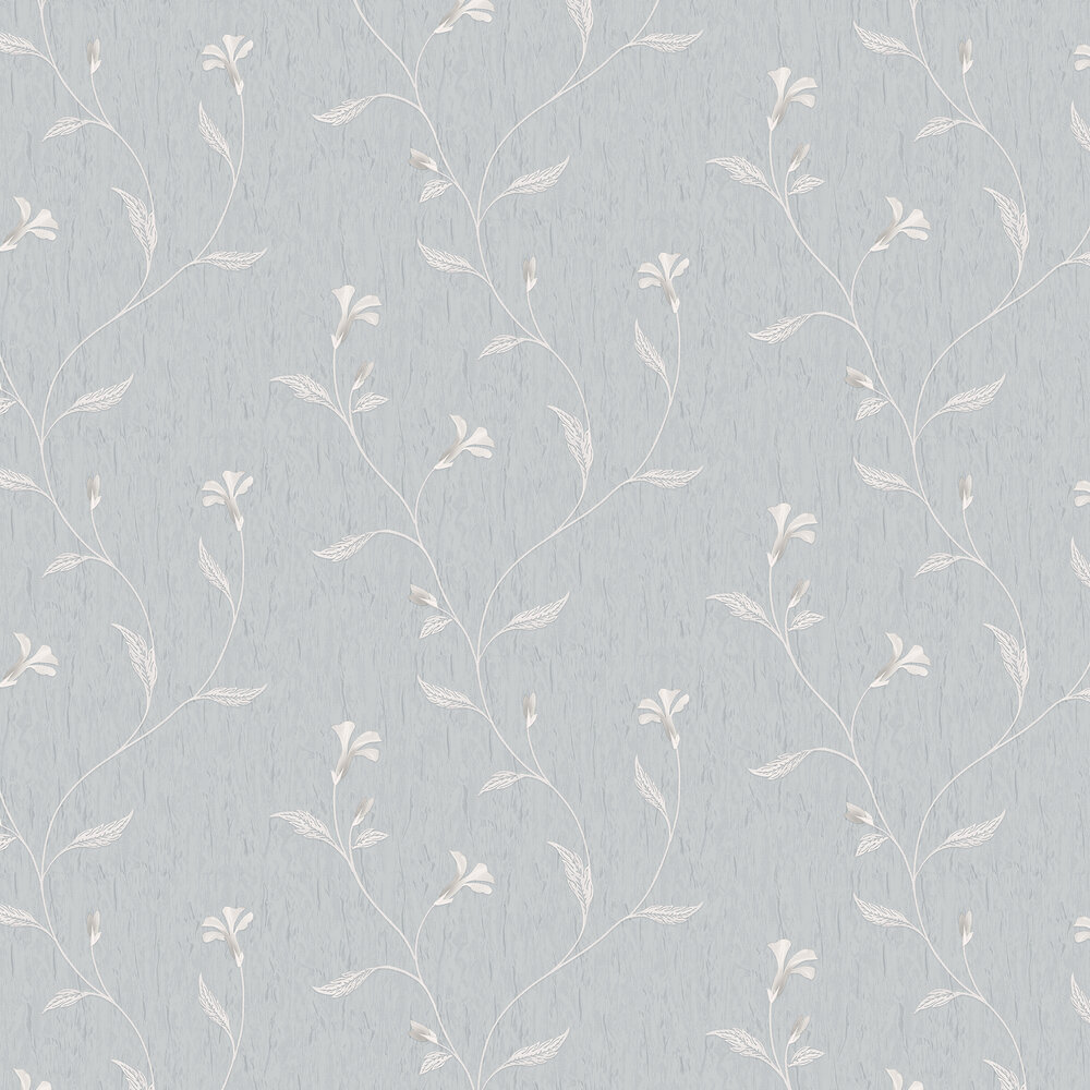 Bellagio Floral Wallpaper - Blue - by Albany