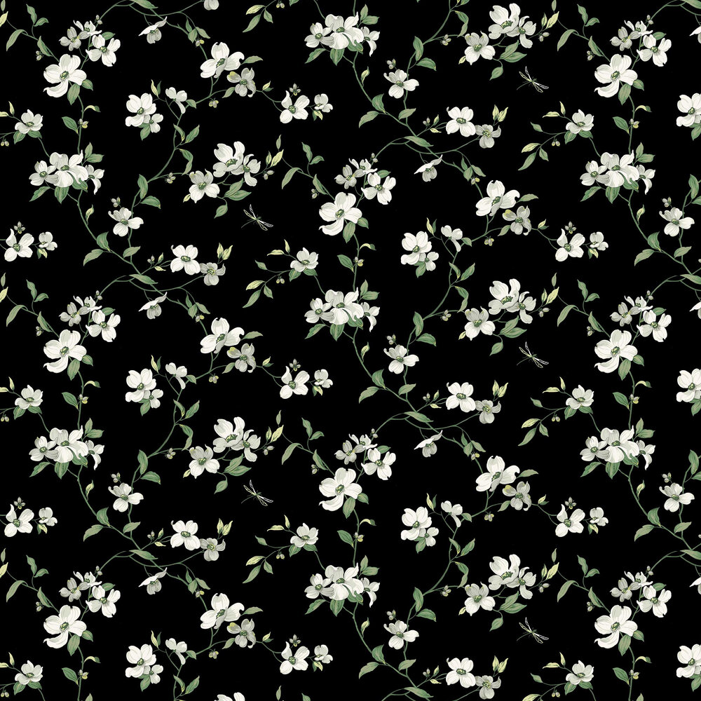 Dogwood Wallpaper - Monochrome - by York