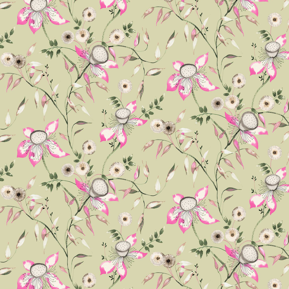 Dream Blossom Wallpaper - Sage - by York