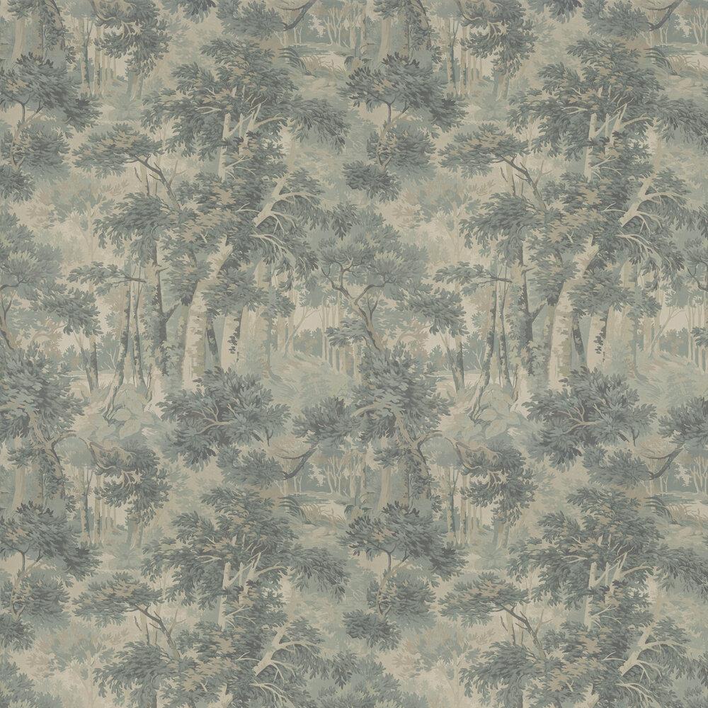 Arden Wallpaper - Old Blue - by Colefax and Fowler