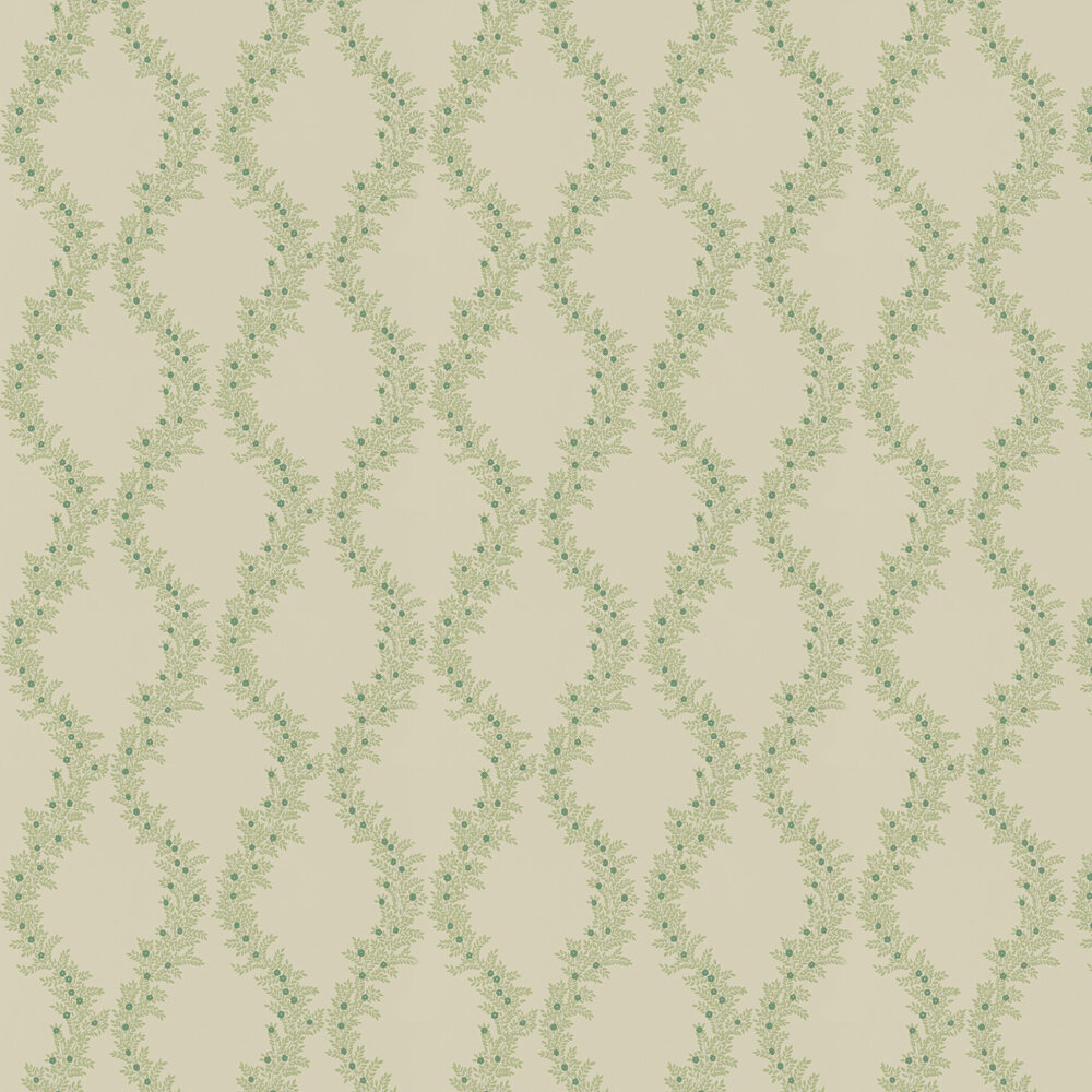 Liliana Wallpaper - Leaf Green - by Colefax and Fowler