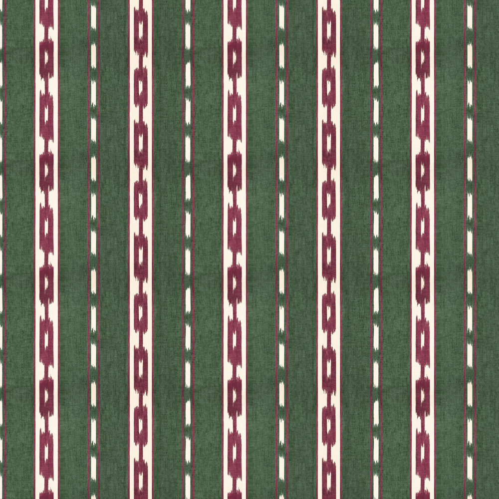 Kente Wallpaper - Green - by Coordonne
