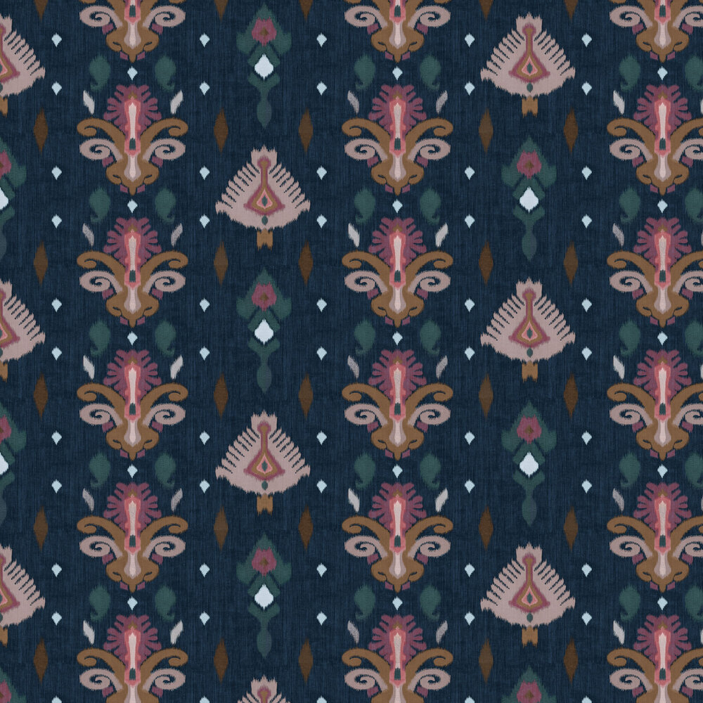 Sumba Wallpaper - Navy - by Coordonne