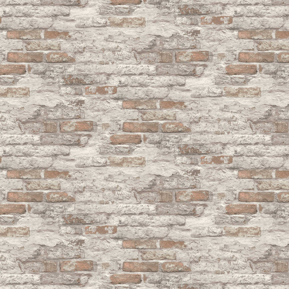 Battersea Brick Wallpaper - Whites - by Albany