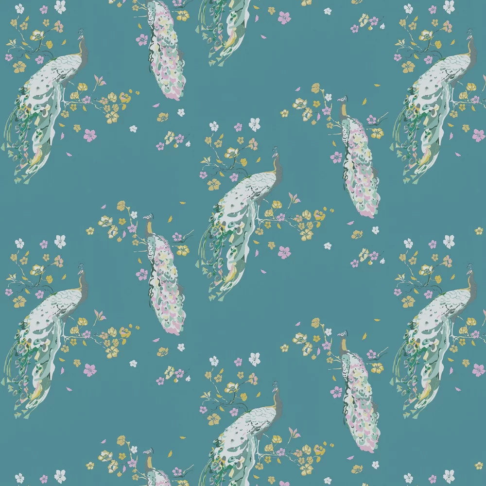 Albany Wallpaper Floral Peacock 38906-2
