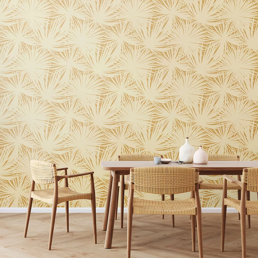 Palm Silhouette por Ohpopsi - Peanut - Papel pintado : Wallpaper Direct