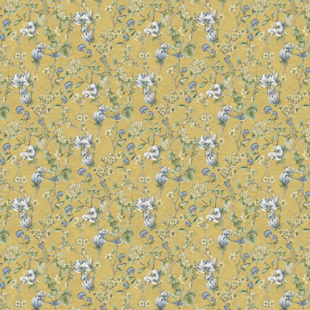 Nightingale Wallpaper - Ochre - by Albany