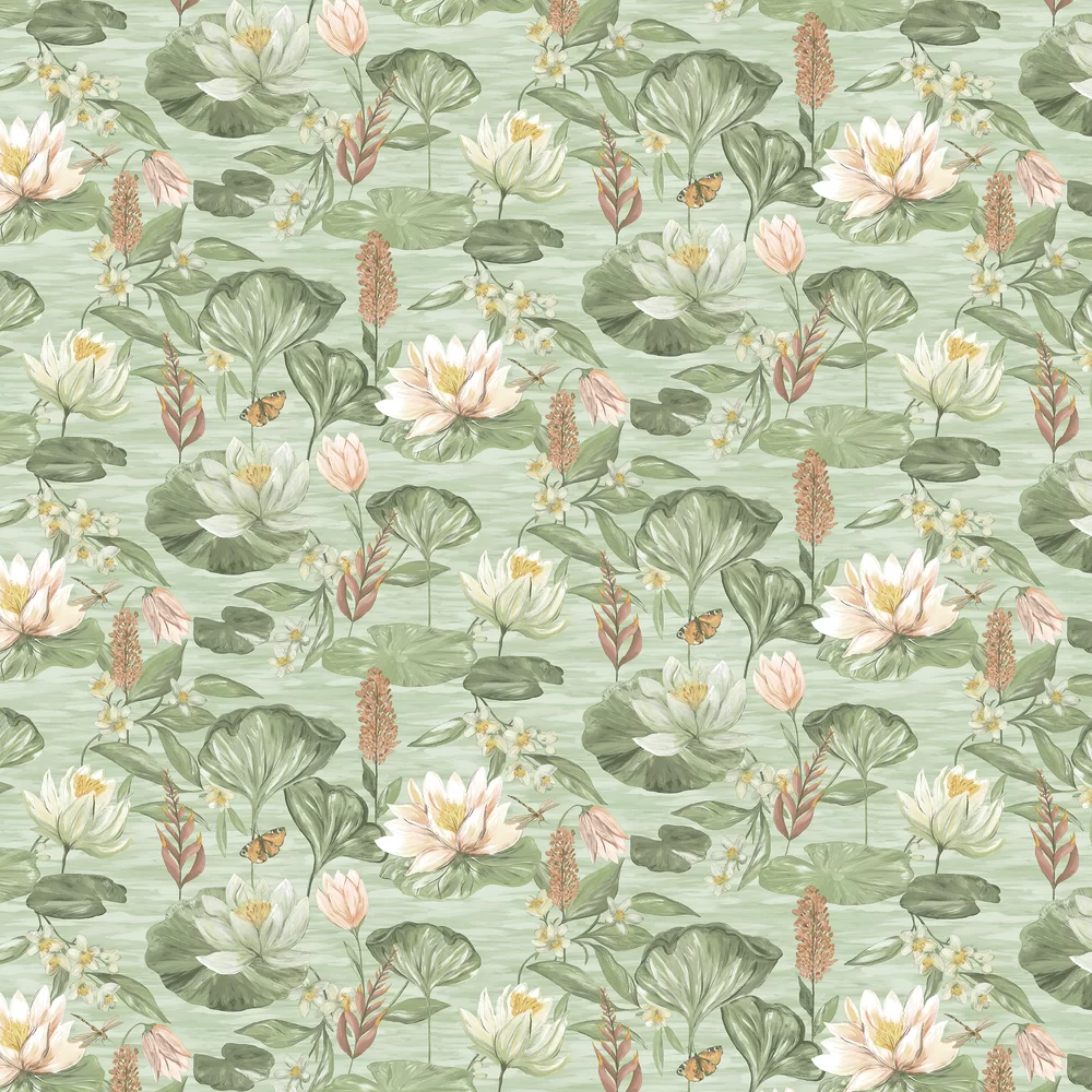 Albany Wallpaper Water Lily 91641