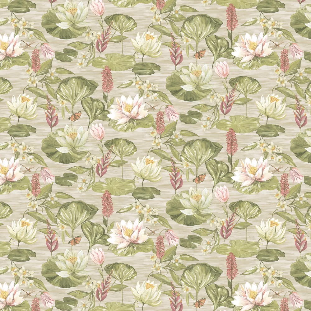 Albany Wallpaper Water Lily 91642