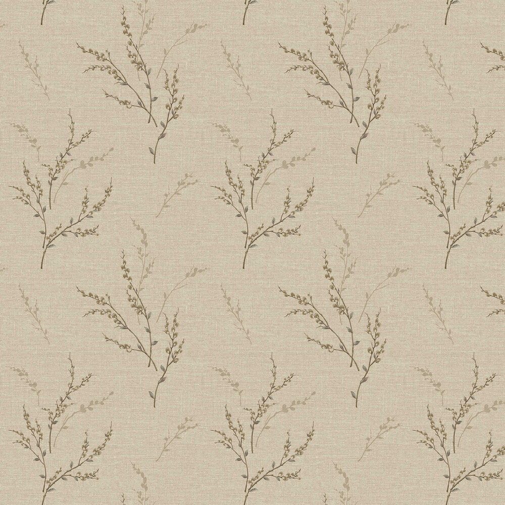 Carmella Floral Texture Wallpaper - Beige - by Albany