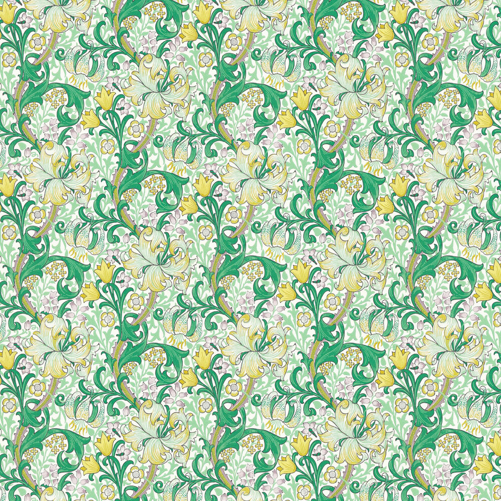 Golden Lily Wallpaper - Secret Garden - by Morris
