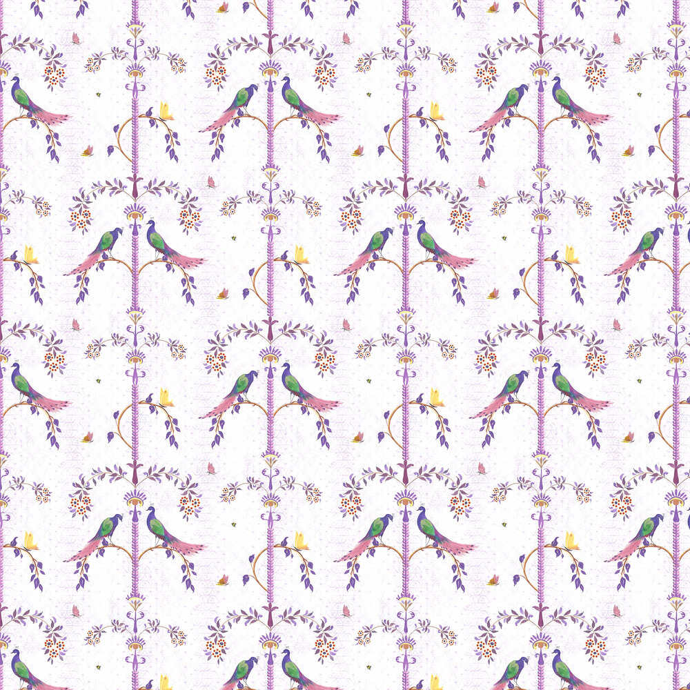 Boboli Wallpaper - Orchid - by Petronella Hall