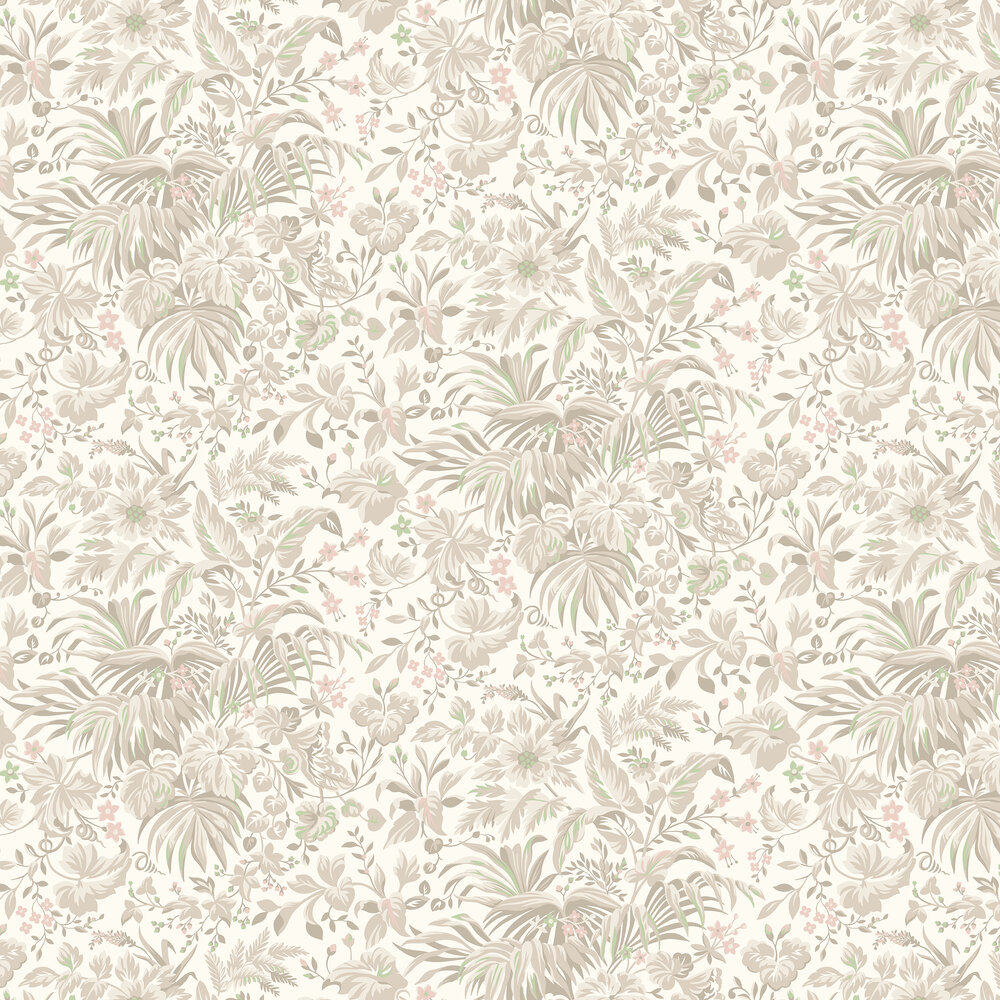 Palmette Wallpaper - Natural - by 1838 Wallcoverings
