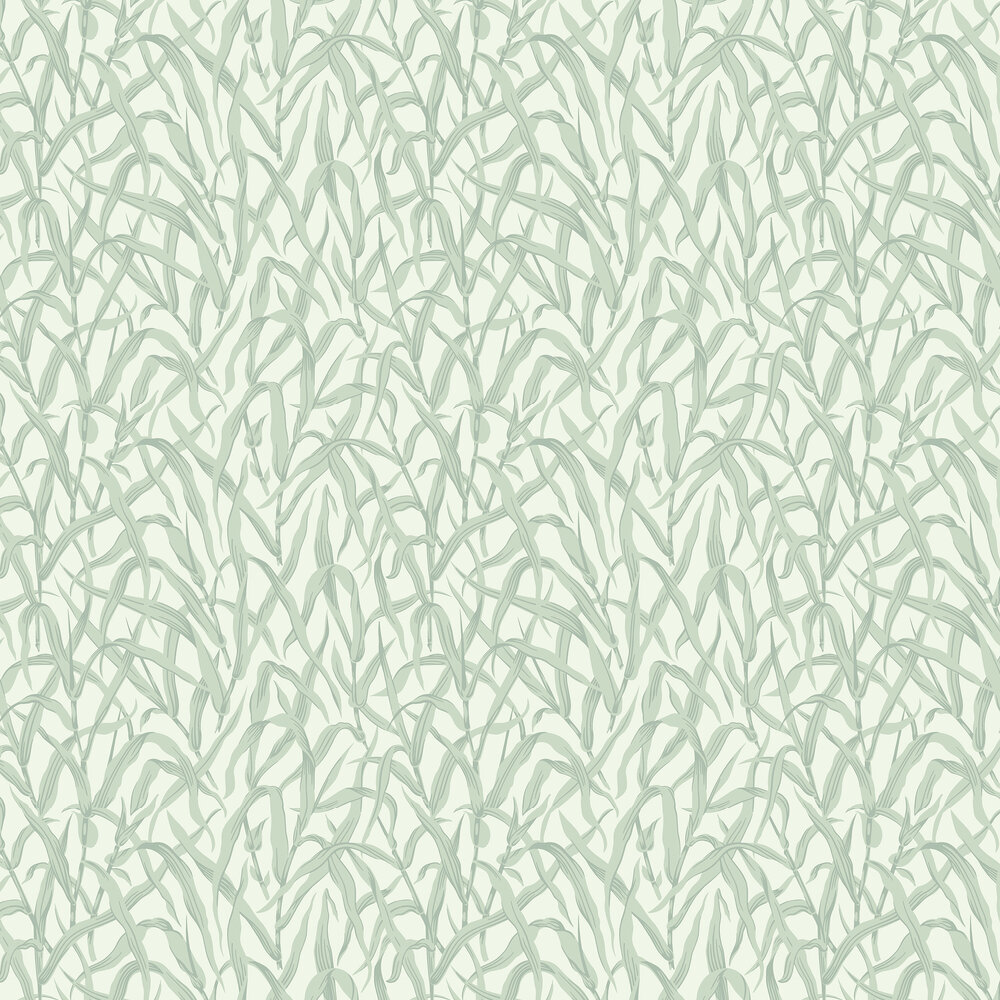 Ornamental Grasses Wallpaper - Sage - by 1838 Wallcoverings